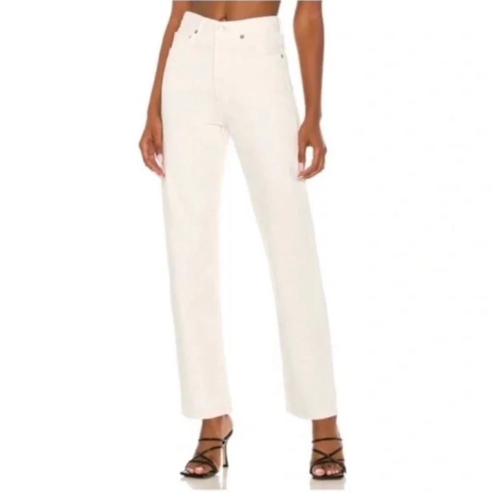 AGOLDE '90s Pinch Waist Straight Leg Jeans in Drum Size US 28